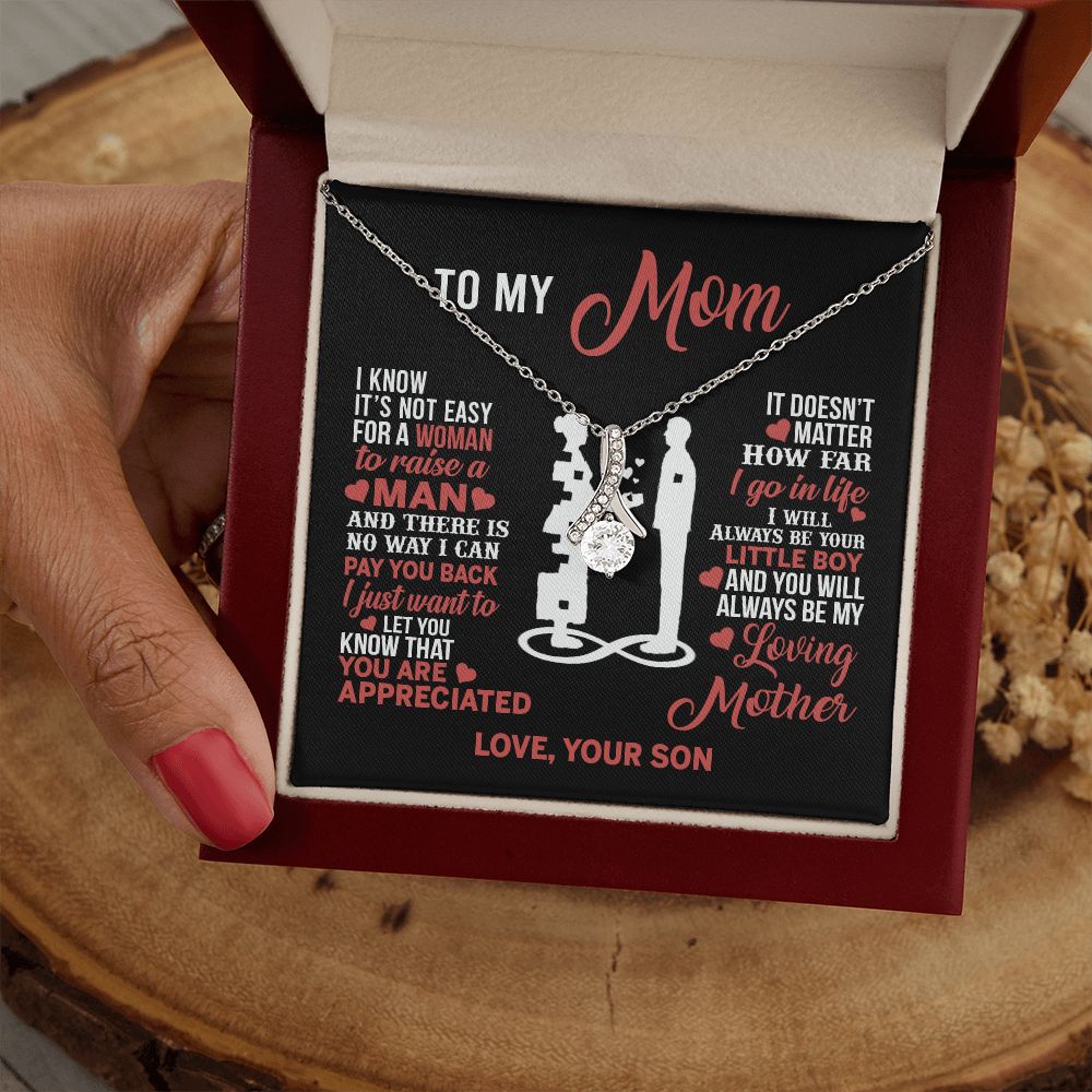 Mom Necklace Mothers Day Gift From Son To My Mom Forevere Love Necklace Gift Mom Alluring Beauty Necklace