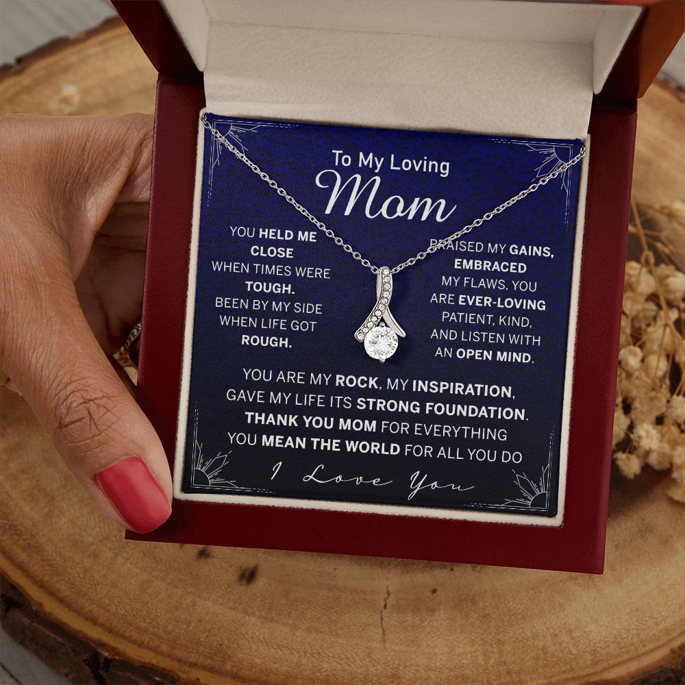 To My Mom Necklace, Gift For Mom, Mother's Day Gift from Daughter, Mom Jewelry Gift for Mothers Day, Birthday Gift for Mother, Moms Gift from Daughter Son, Necklace for Mom Mother Alluring Beauty Necklace