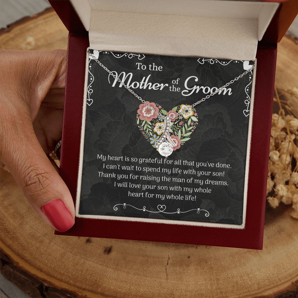 Mother of the Groom Sunflower Bracelet from Bride, Mother of the Groom Jewelry, Unique Mother Of The Groom Wedding Gift, Mom of Groom Gift Alluring Beauty Necklace