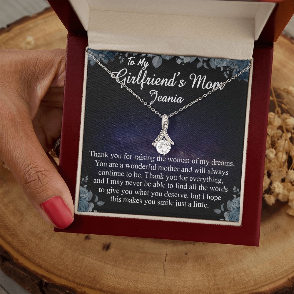 To My Girlfriends Mom Gift Mother's Day Gift for Girlfriend's Mom Necklace Gift Alluring Beauty Necklace