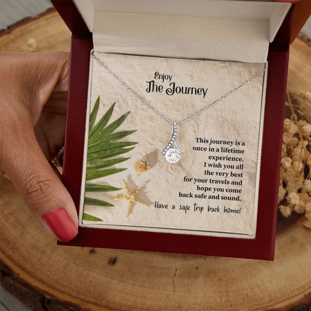 To My Mom Mother Necklace Pendant Gift Enjoy Your Journey By Sanad With Message Card Gift For Mom Alluring Beauty Necklace