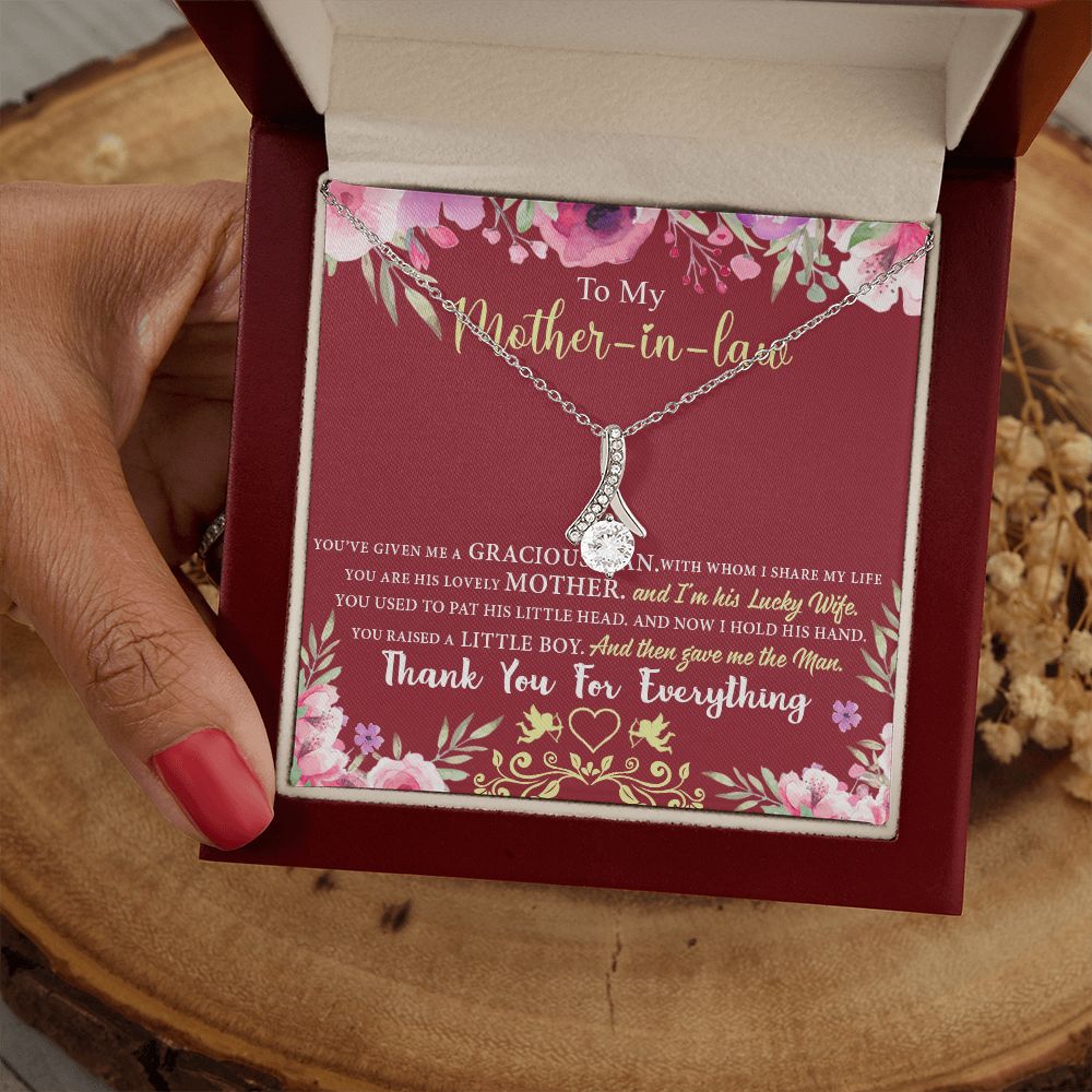 Mother in Law Necklace, Jewelry for Women, Future Mother in Law Gifts from Daughter in Law, Mother of Bride Gifts For Mother in Law, Birthday Gifts For Mother In Law From Daughter In Law7 Alluring Beauty Necklace