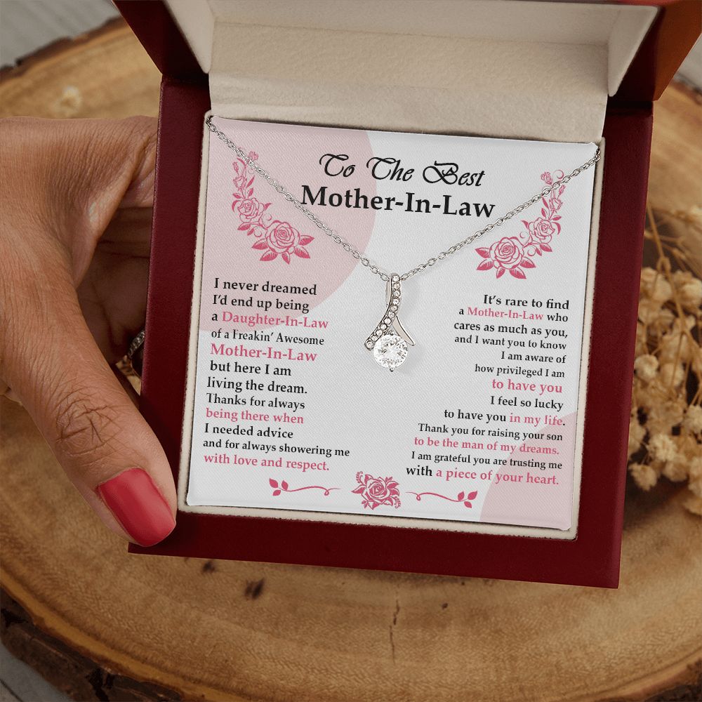 Mother in Law Necklace, Jewelry for Women, Future Mother in Law Gifts from Daughter in Law, Mother of Bride Gifts For Mother in Law, Birthday Gifts For Mother In Law From Daughter In Law6 Alluring Beauty Necklace