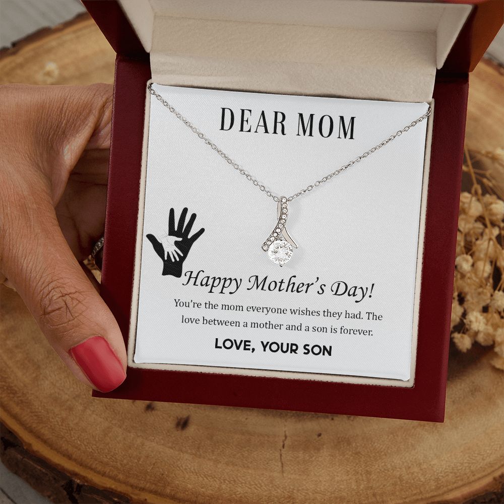2Mom Necklace Gifts for Mom from Daughter to Mom Gifts for Mothers Day from Daughter, To My Mom Necklace from Daughter to Mom Birthday Gifts Necklace with Message Card and Gift Box2228 Alluring Beauty Necklace