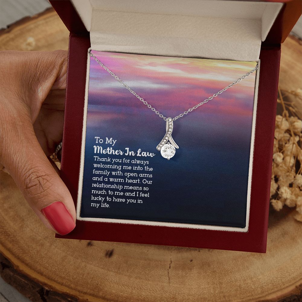 Mother in Law Necklace, Jewelry for Women, Future Mother in Law Gifts from Daughter in Law, Mother of Bride Gifts For Mother in Law, Birthday Gifts For Mother In Law From Daughter In Law13 Alluring Beauty Necklace