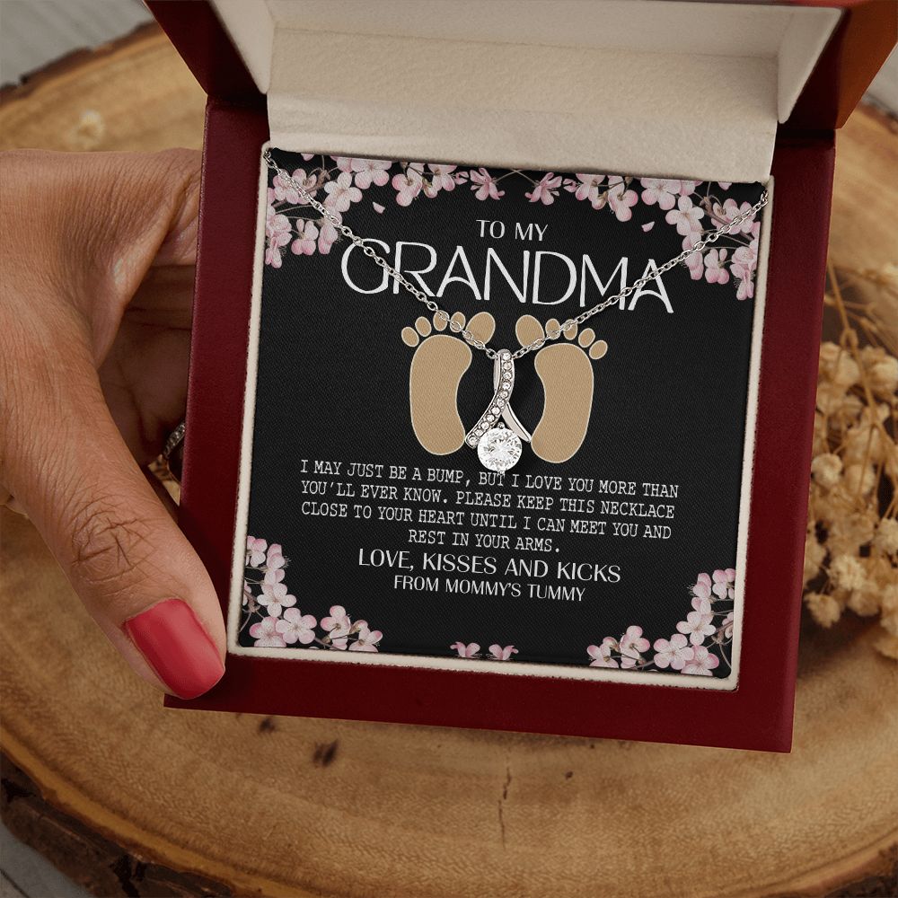To My Grandma Necklace, Gift for Grandmother Necklace, Mothers Day Gift For Grandma Nana, Grandma Jewelry From Grandchildren GrandKids , Jewelry Box Gift For Grandma Grandmother16 Alluring Beauty Necklace