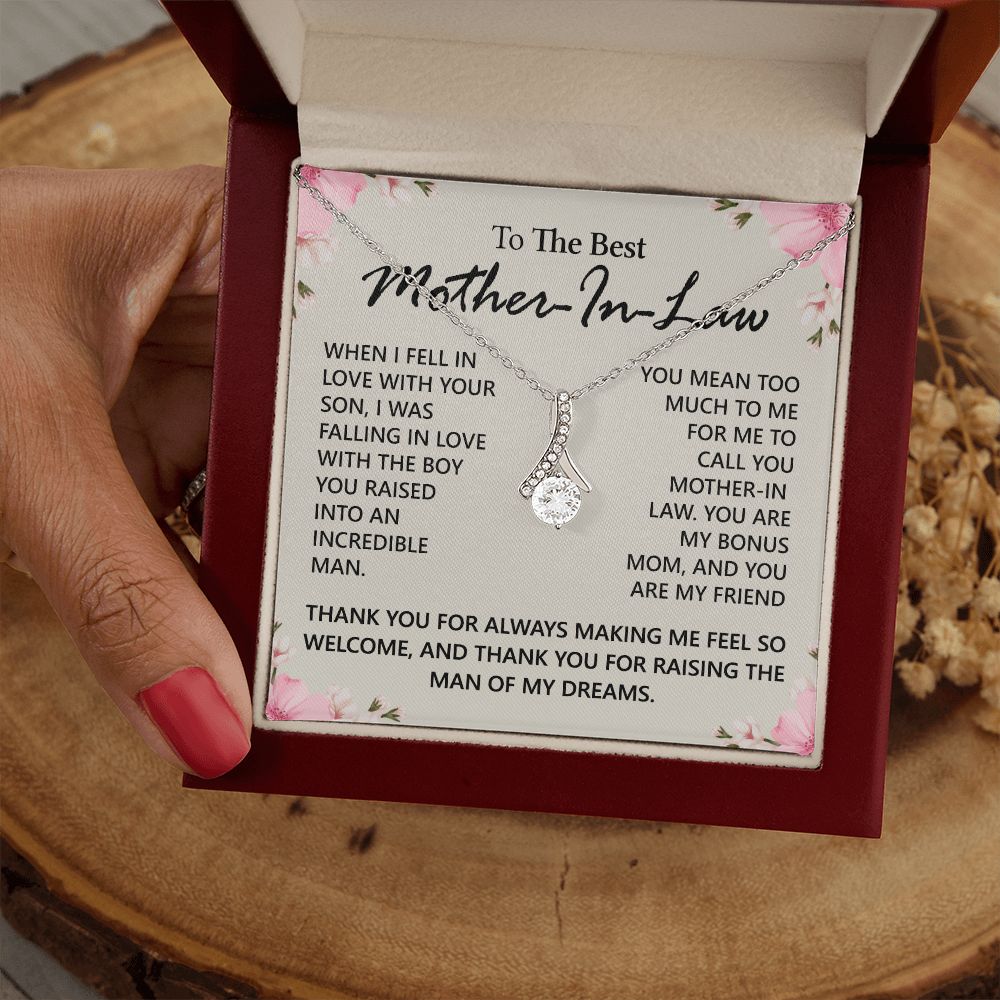 Mother in Law Necklace, Jewelry for Women, Future Mother in Law Gifts from Daughter in Law, Mother of Bride Gifts For Mother in Law, Birthday Gifts For Mother In Law From Daughter In Law12 Alluring Beauty Necklace