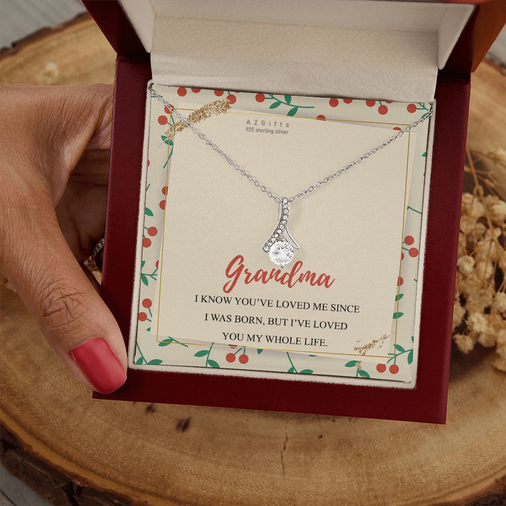 To My Grandma Necklace, Gift for Grandmother Necklace, Mothers Day Gift For Grandma Nana, Grandma Jewelry From Grandchildren GrandKids , Jewelry Box Gift For Grandma Grandmother15 Alluring Beauty Necklace