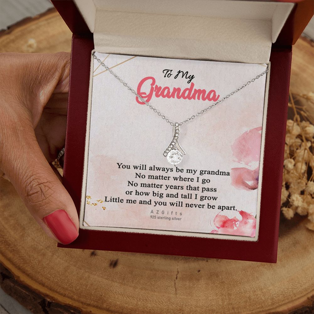 To My Grandma Necklace, Gift for Grandmother Necklace, Mothers Day Gift For Grandma Nana, Grandma Jewelry From Grandchildren GrandKids , Jewelry Box Gift For Grandma Grandmother13 Alluring Beauty Necklace