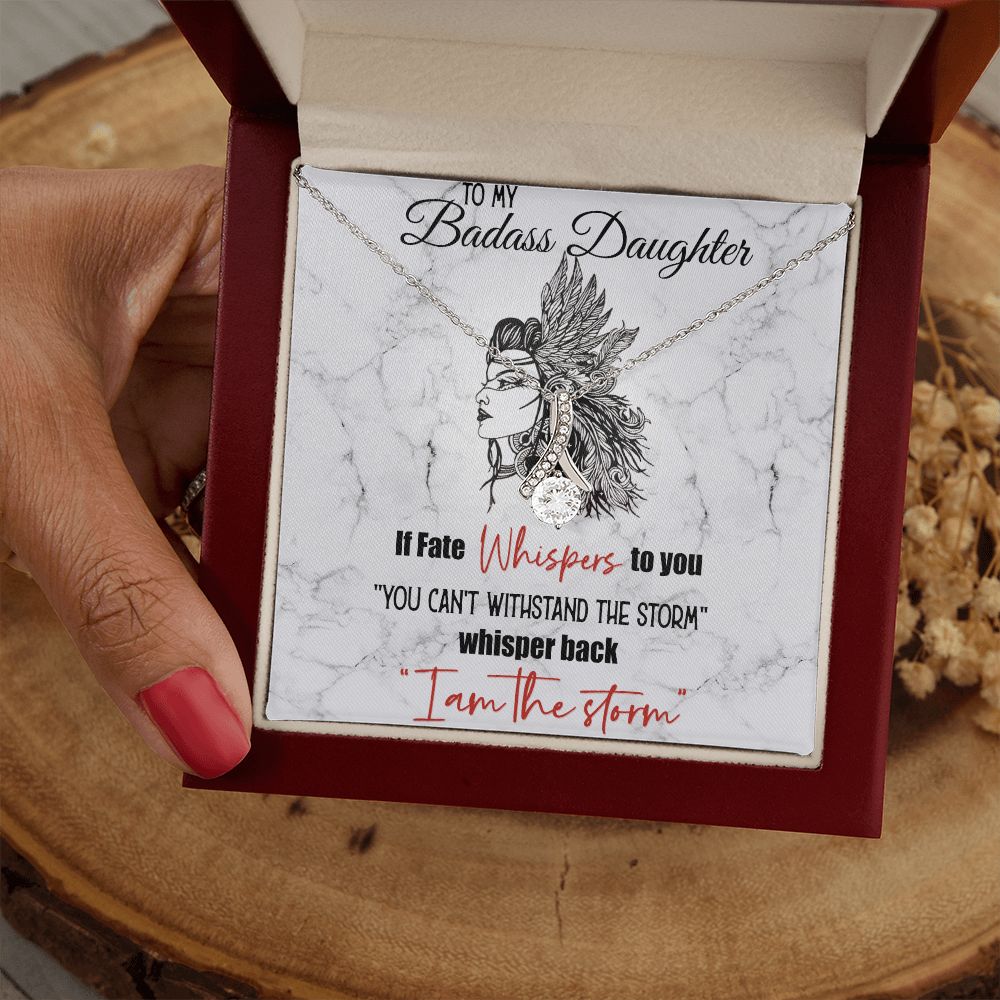 Bonus Daughter Gifts From Stepdad, Step Daughter Gifts From Stepmom, Stepdaughter Gifts From Stepdad, Father Stepdaughter Necklace, To My Bonus Daughter Necklaces, Christmas Gifts For Bonus10 Alluring Beauty Necklace