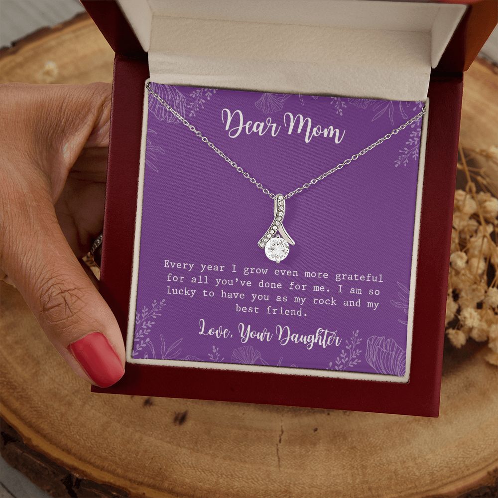 Mom Necklace Gifts for Mom from Daughter to Mom Gifts for Mothers Day from Daughter, To My Mom Necklace from Daughter to Mom Birthday Gifts Necklace with Message Card and Gift Box2234 Alluring Beauty Necklace