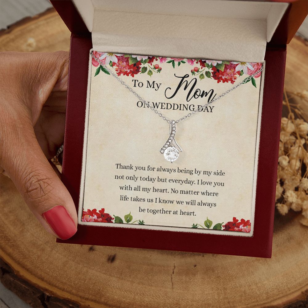 Gift for Mother of The Groom Necklace Gift for Mom on Wedding Day Gift for Maid of Honor Gift for Bridesmaid Proposal Gift to My Mom Necklace from Daughter Alluring Beauty Necklace