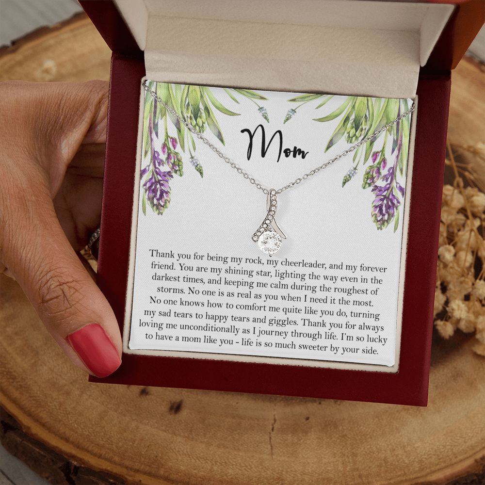 To My Mom Necklace, Gift For Mom, Mother's Day Gift from Daughter, Mom Jewelry Gift for Mothers Day, Birthday Gift for Mother, Moms Gift from Daughter Son, Necklace for Mom Mother 6 Alluring Beauty Necklace