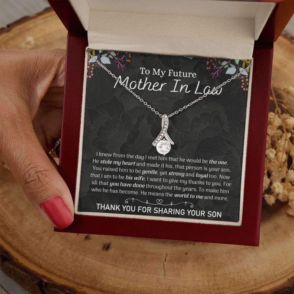 Future Mother In Law Sunflower Bracelet, Mother In Law To Be Gifts, Soon To Be Mother In Law Gifts, Future Mother In Law Birthday Gift Alluring Beauty Necklace