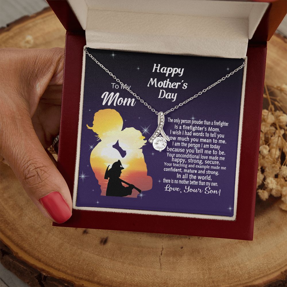 Mom Necklace Gifts for Mom from Daughter to Mom Gifts for Mothers Day from Daughter, To My Mom Necklace from Daughter to Mom Birthday Gifts Necklace with Message Card and Gift Box14 Alluring Beauty Necklace