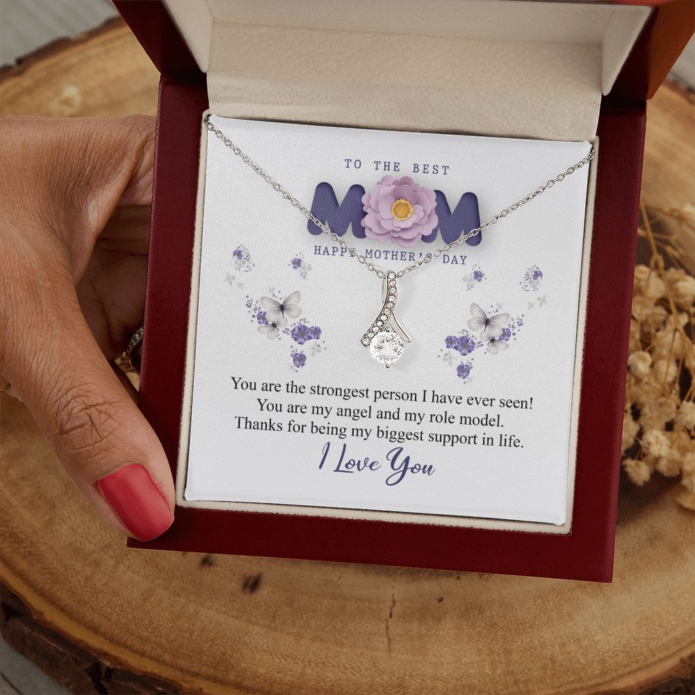 To The Best Mom Necklace, Best Mom Gifts, Mothers Day Gifts, Birthday Gift For Mom Alluring Beauty Necklace