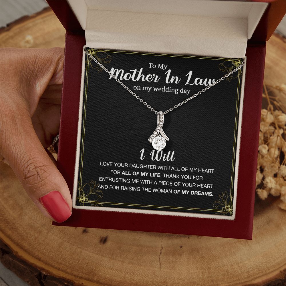 Mother Of The Bride Gift From Groom, Mother In Law Gift on Wedding Day from Groom, Gifts for Mother of the Bride, Future Mother-In-Law Alluring Beauty Necklace