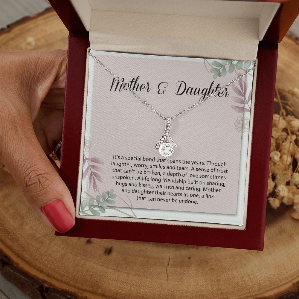 Mom Necklace Gifts for Mom from Daughter to Mom Gifts for Mothers Day from Daughter, To My Mom Necklace from Daughter to Mom Birthday Gifts Necklace with Message Card and Gift Box2245 Alluring Beauty Necklace