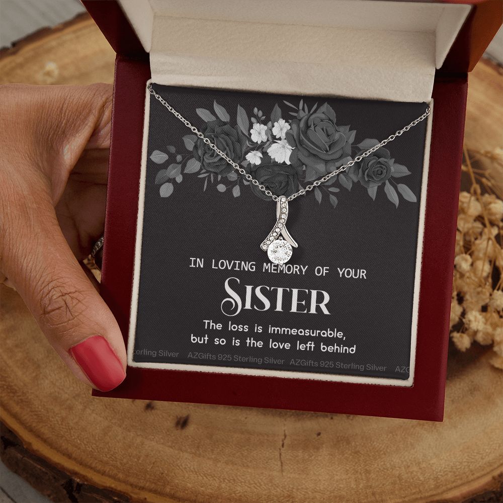 In Memory Of Your Sister, Sympathy Gift Loss Of Sister, Sympathy Gift Box, Loss Of Sister Necklace, Loss Of Sister, Loss Of A Sister Alluring Beauty Necklace