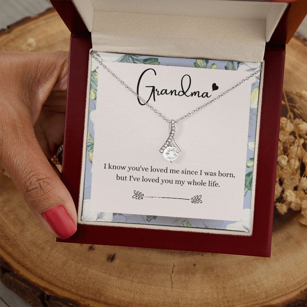 To My Grandma Necklace, Gift for Grandmother Necklace, Mothers Day Gift For Grandma Nana, Grandma Jewelry From Grandchildren GrandKids , Jewelry Box Gift For Grandma Grandmother9 Alluring Beauty Necklace