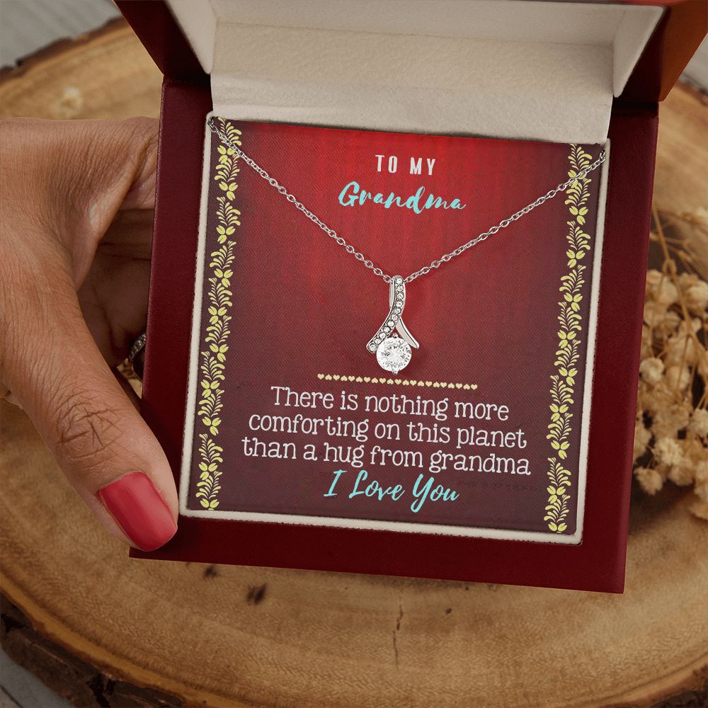 To My Grandma Necklace, Gift for Grandmother Necklace, Mothers Day Gift For Grandma Nana, Grandma Jewelry From Grandchildren GrandKids , Jewelry Box Gift For Grandma Grandmother20 Alluring Beauty Necklace