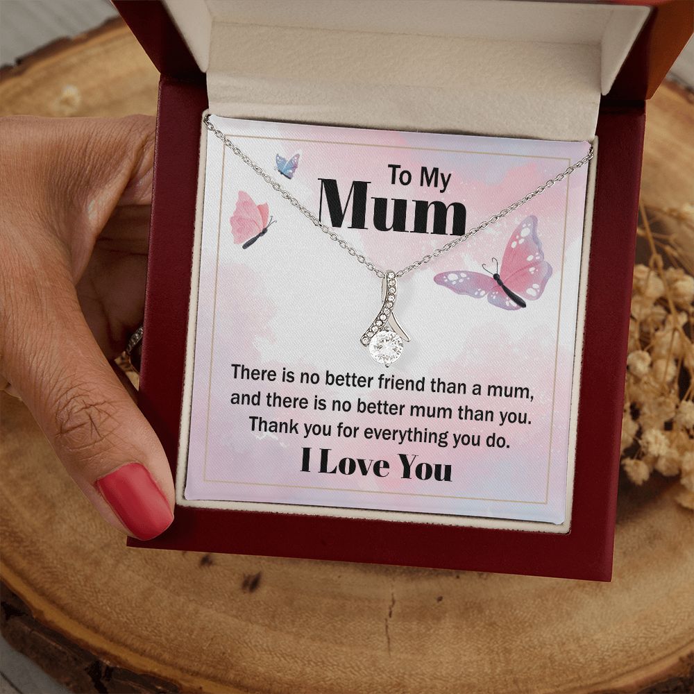 Mom Necklace Gifts for Mom from Daughter to Mom Gifts for Mothers Day from Daughter, To My Mom Necklace from Daughter to Mom Birthday Gifts Necklace with Message Card and Gift Box19 Alluring Beauty Necklace