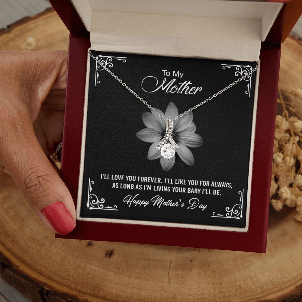 Mom Necklace Gifts for Mom from Daughter to Mom Gifts for Mothers Day from Daughter, To My Mom Necklace from Daughter to Mom Birthday Gifts Necklace with Message Card and Gift Box2247 Alluring Beauty Necklace