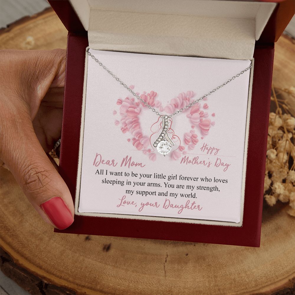 Mom Necklace Gifts for Mom from Daughter to Mom Gifts for Mothers Day from Daughter, To My Mom Necklace from Daughter to Mom Birthday Gifts Necklace with Message Card and Gift Box25 Alluring Beauty Necklace