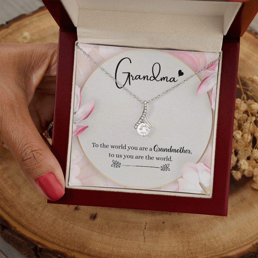 To My Grandma Necklace, Gift for Grandmother Necklace, Mothers Day Gift For Grandma Nana, Grandma Jewelry From Grandchildren GrandKids , Jewelry Box Gift For Grandma Grandmother8 Alluring Beauty Necklace