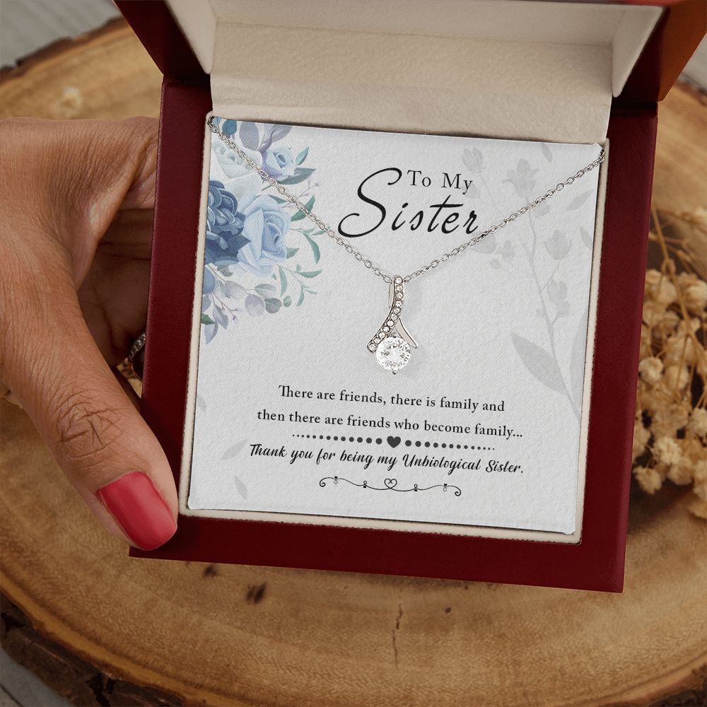 Unbiological Sister - Friends who become family Alluring Beauty Necklace