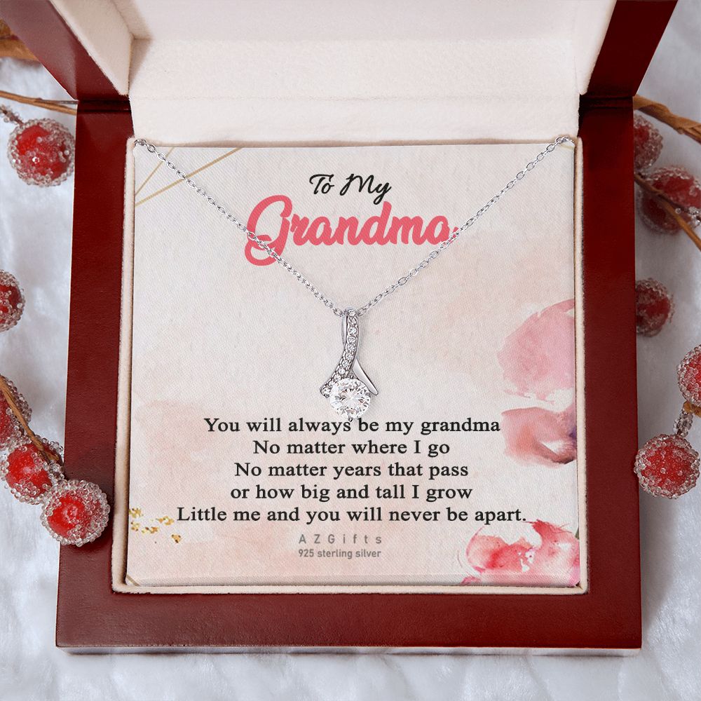 To My Grandma Necklace, Gift for Grandmother Necklace, Mothers Day Gift For Grandma Nana, Grandma Jewelry From Grandchildren GrandKids , Jewelry Box Gift For Grandma Grandmother13 Alluring Beauty Necklace