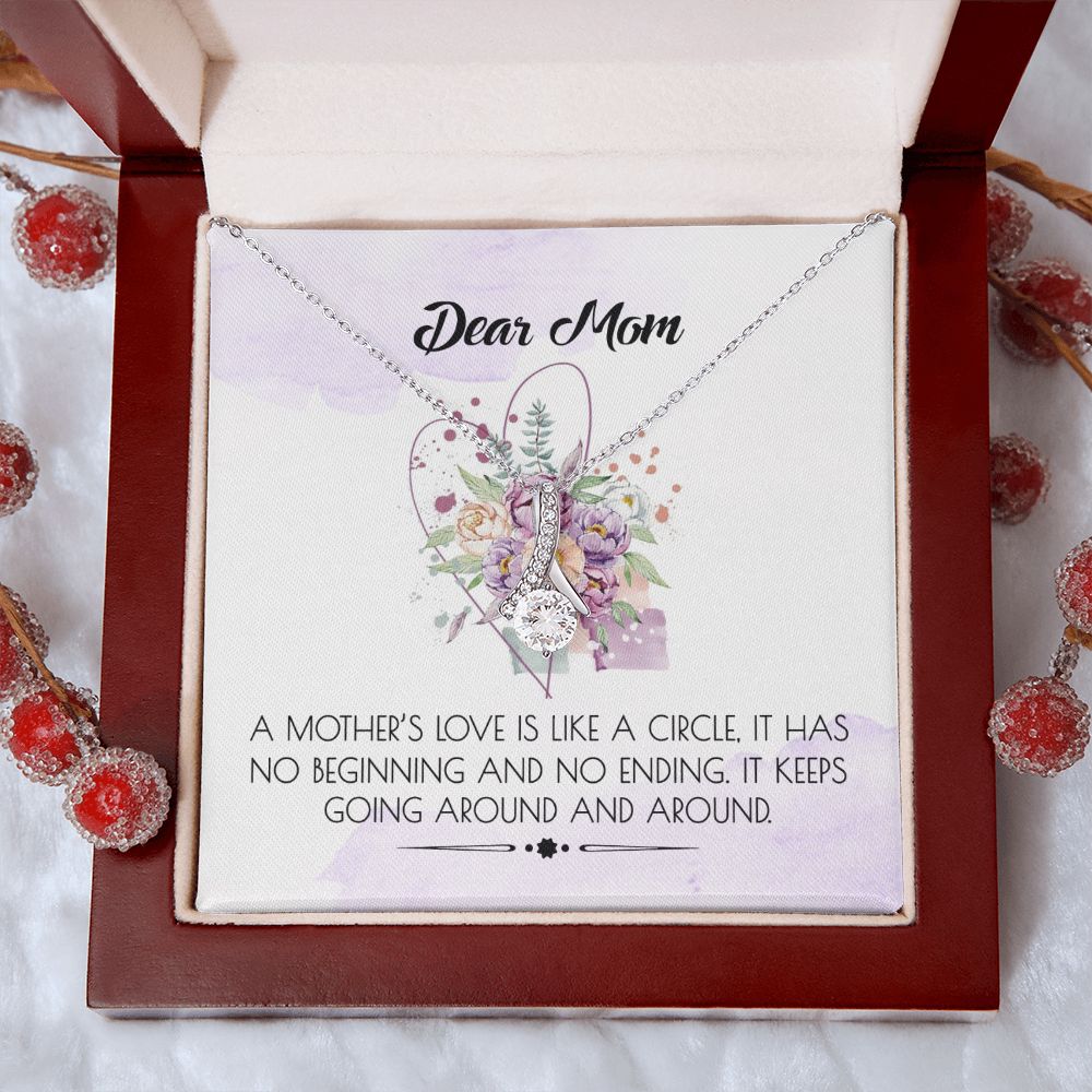 To My Mom Necklace Pendant Gift From Daughter Or Son Happy Mother's Day Gift For Mom Birthday, Anniversary Alluring Beauty Necklace