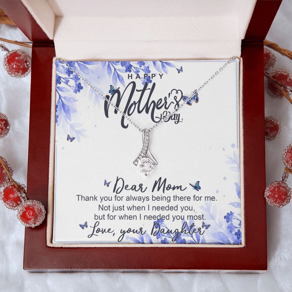 Happy Mother Day, Mothers Day Gifts Necklace, Gifts For Mom From Daughter Or Son Alluring Beauty Necklace
