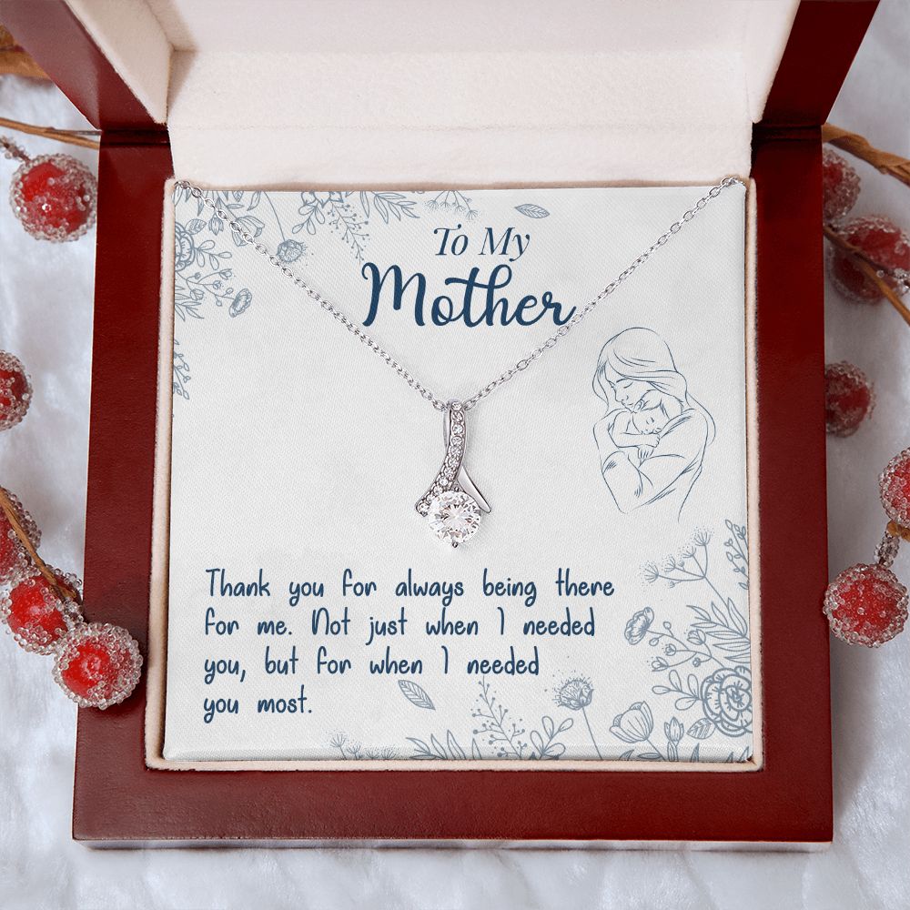 To My Mom Necklace Pendant Gift From Daughter Necklace I Needed You Most Gift For To Mom Happy Mother's Day Mother In Law Gift On Birthday Anniversary Gift 30821 Alluring Beauty Necklace