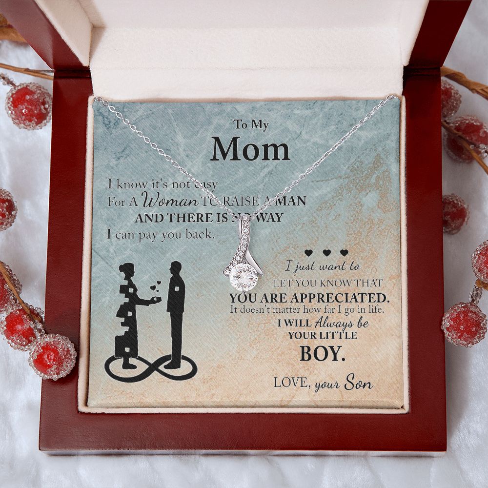 Mom Gift From Son To Mother Necklace Thoughtful Birthday Gift Sentimental Alluring Beauty Necklace