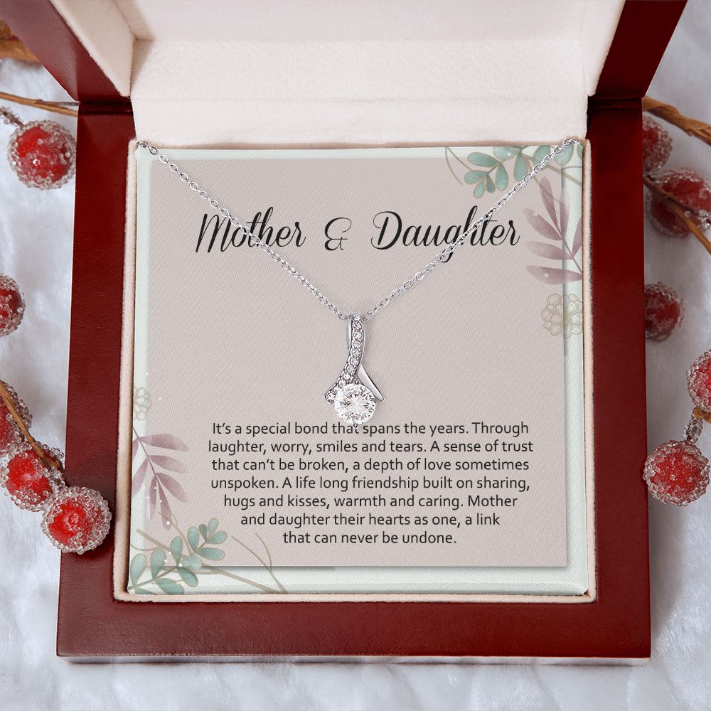 Mom Necklace Gifts for Mom from Daughter to Mom Gifts for Mothers Day from Daughter, To My Mom Necklace from Daughter to Mom Birthday Gifts Necklace with Message Card and Gift Box2245 Alluring Beauty Necklace