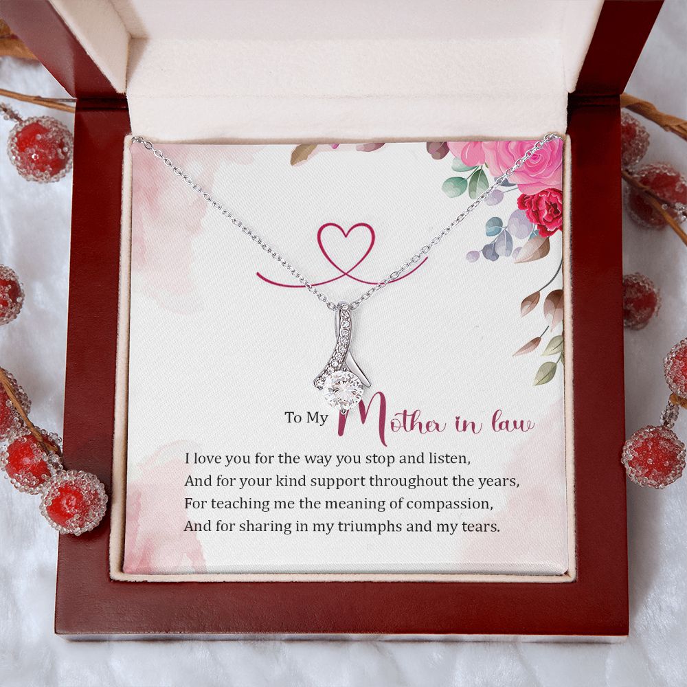 Mother in Law Necklace, Jewelry for Women, Future Mother in Law Gifts from Daughter in Law, Mother of Bride Gifts For Mother in Law, Birthday Gifts For Mother In Law From Daughter In Law17 Alluring Beauty Necklace