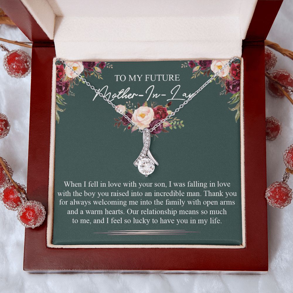 Mother in Law Necklace, Jewelry for Women, Future Mother in Law Gifts from Daughter in Law, Mother of Bride Gifts For Mother in Law, Birthday Gifts For Mother In Law From Daughter In Law5 Alluring Beauty Necklace