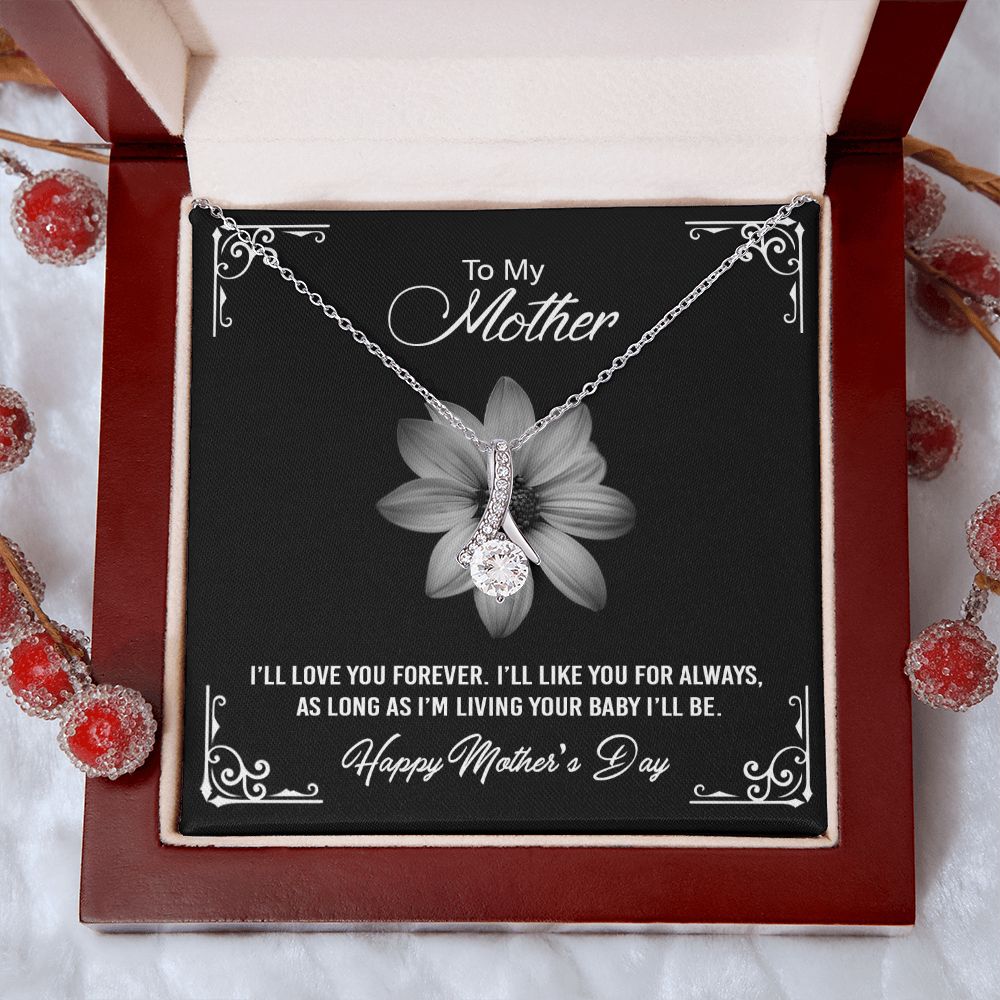 Mom Necklace Gifts for Mom from Daughter to Mom Gifts for Mothers Day from Daughter, To My Mom Necklace from Daughter to Mom Birthday Gifts Necklace with Message Card and Gift Box2247 Alluring Beauty Necklace