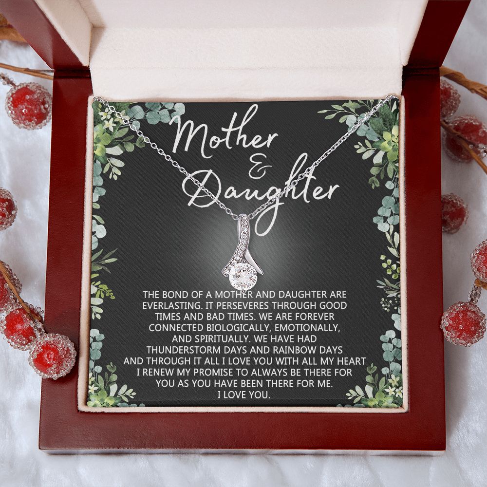 Mother Daughter Necklace Mothers day Necklace Mother Daughter Gift Mother Daughter Jewelry Gift For Daughter From Mom Daughter Mother Birthday Gift Alluring Beauty Necklace