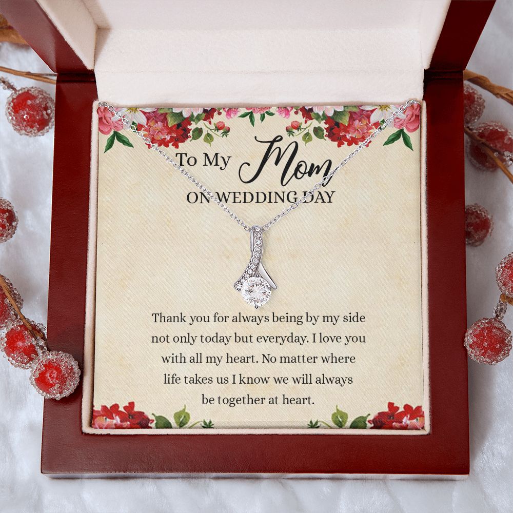 Gift for Mother of The Groom Necklace Gift for Mom on Wedding Day Gift for Maid of Honor Gift for Bridesmaid Proposal Gift to My Mom Necklace from Daughter Alluring Beauty Necklace