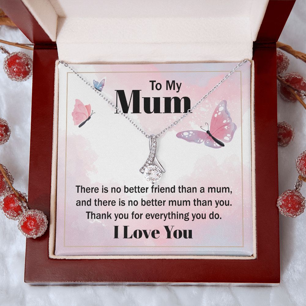 Mom Necklace Gifts for Mom from Daughter to Mom Gifts for Mothers Day from Daughter, To My Mom Necklace from Daughter to Mom Birthday Gifts Necklace with Message Card and Gift Box19 Alluring Beauty Necklace