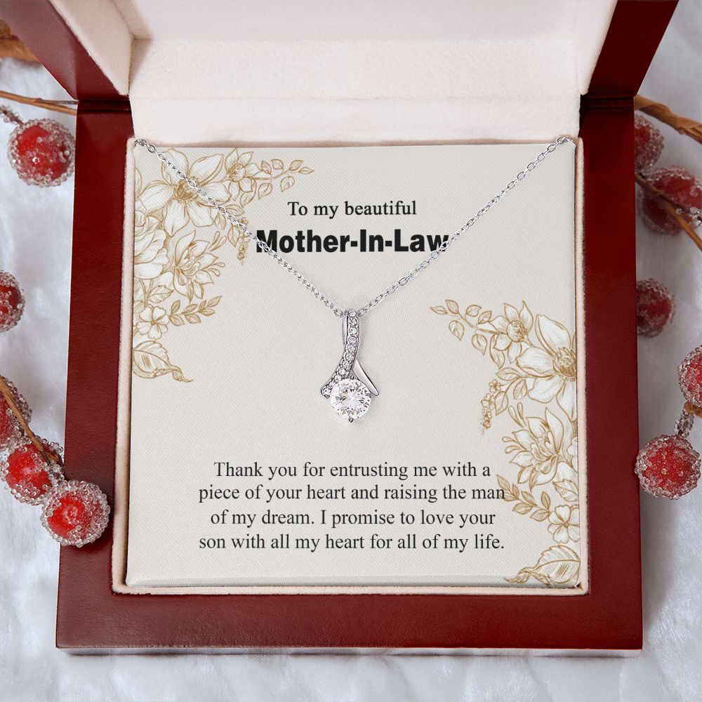 Mother in Law Necklace, Jewelry for Women, Future Mother in Law Gifts from Daughter in Law, Mother of Bride Gifts For Mother in Law, Birthday Gifts For Mother In Law From Daughter In Law14 Alluring Beauty Necklace