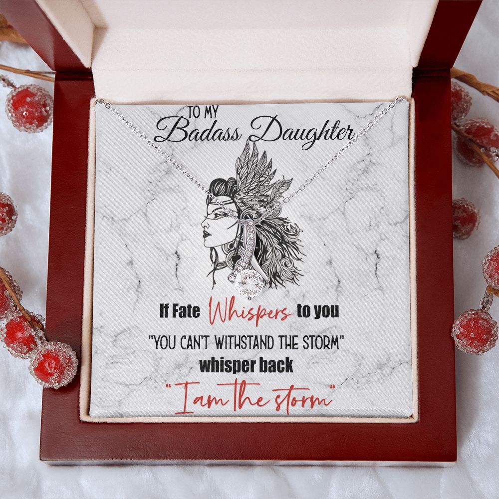 Bonus Daughter Gifts From Stepdad, Step Daughter Gifts From Stepmom, Stepdaughter Gifts From Stepdad, Father Stepdaughter Necklace, To My Bonus Daughter Necklaces, Christmas Gifts For Bonus10 Alluring Beauty Necklace