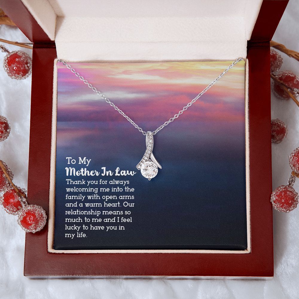 Mother in Law Necklace, Jewelry for Women, Future Mother in Law Gifts from Daughter in Law, Mother of Bride Gifts For Mother in Law, Birthday Gifts For Mother In Law From Daughter In Law13 Alluring Beauty Necklace