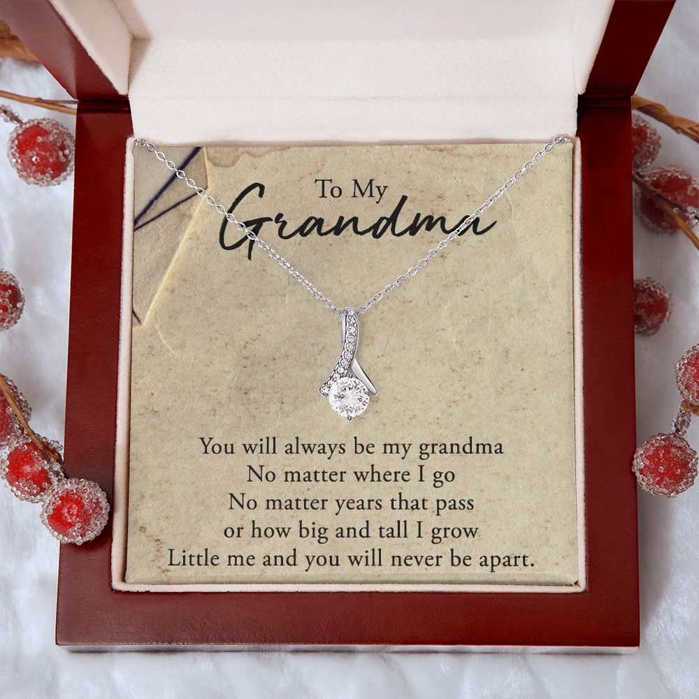 To My Grandma Necklace, Gift for Grandmother Necklace, Mothers Day Gift For Grandma Nana, Grandma Jewelry From Grandchildren GrandKids , Jewelry Box Gift For Grandma Grandmother5 Alluring Beauty Necklace