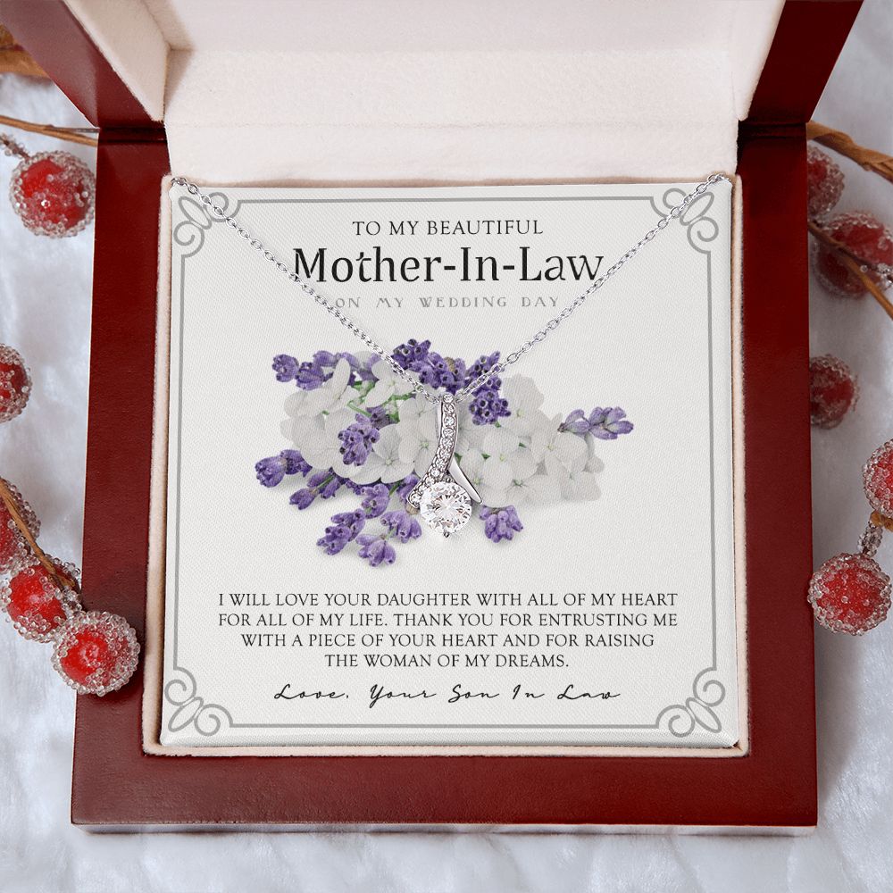 Mother in Law Necklace, Jewelry for Women, Future Mother in Law Gifts from Daughter in Law, Mother of Bride Gifts For Mother in Law, Birthday Gifts For Mother In Law From Daughter In Law9 Alluring Beauty Necklace