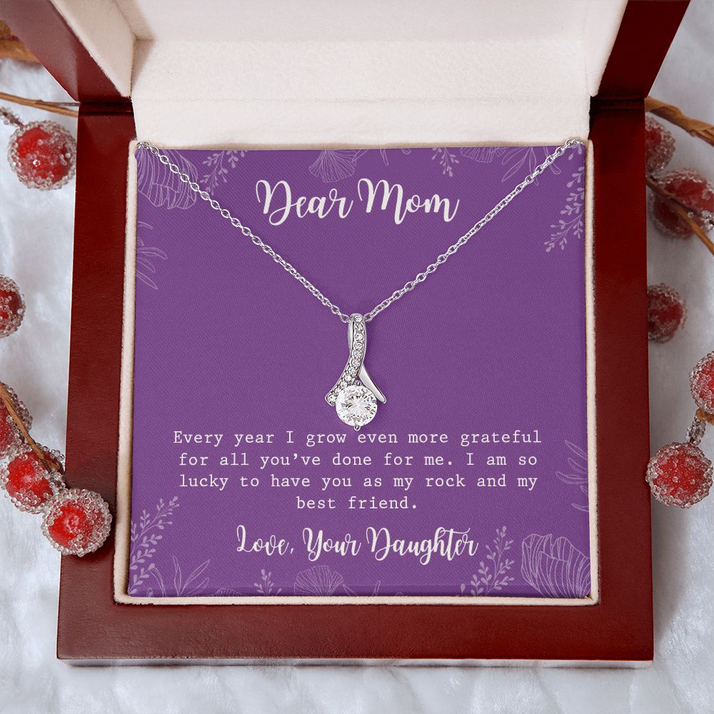 Mom Necklace Gifts for Mom from Daughter to Mom Gifts for Mothers Day from Daughter, To My Mom Necklace from Daughter to Mom Birthday Gifts Necklace with Message Card and Gift Box2234 Alluring Beauty Necklace