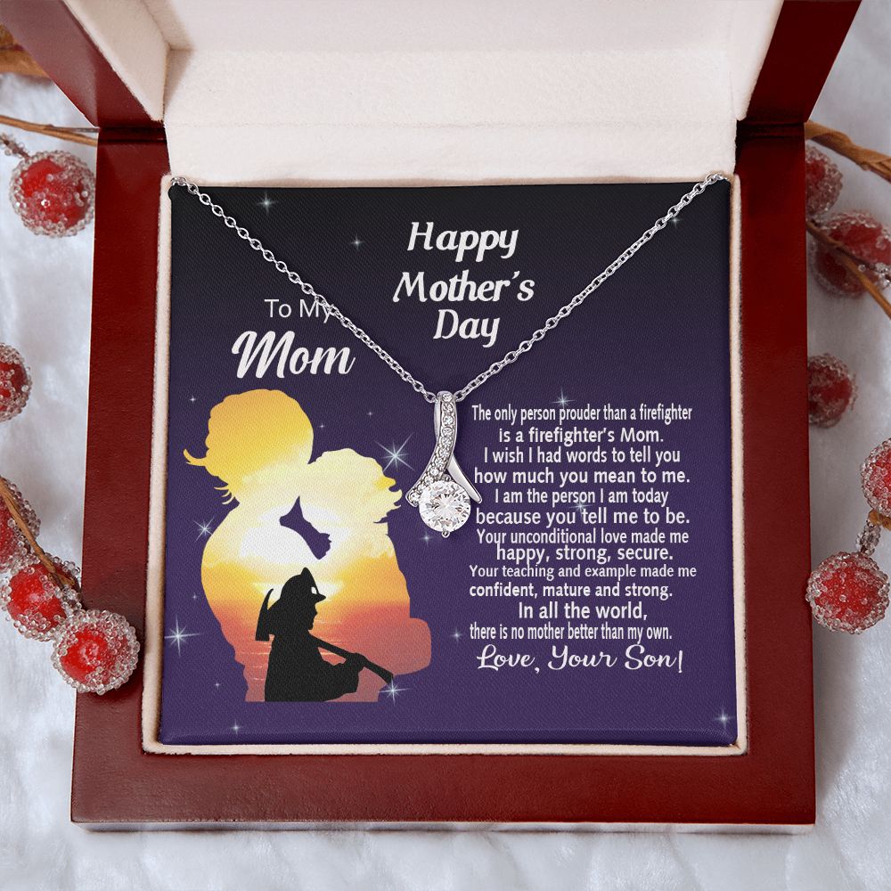 Mom Necklace Gifts for Mom from Daughter to Mom Gifts for Mothers Day from Daughter, To My Mom Necklace from Daughter to Mom Birthday Gifts Necklace with Message Card and Gift Box14 Alluring Beauty Necklace