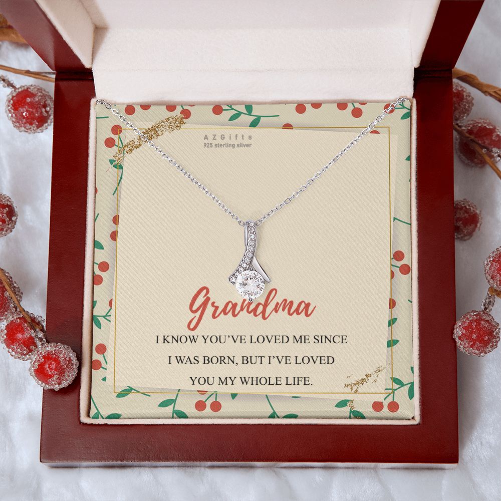 To My Grandma Necklace, Gift for Grandmother Necklace, Mothers Day Gift For Grandma Nana, Grandma Jewelry From Grandchildren GrandKids , Jewelry Box Gift For Grandma Grandmother15 Alluring Beauty Necklace